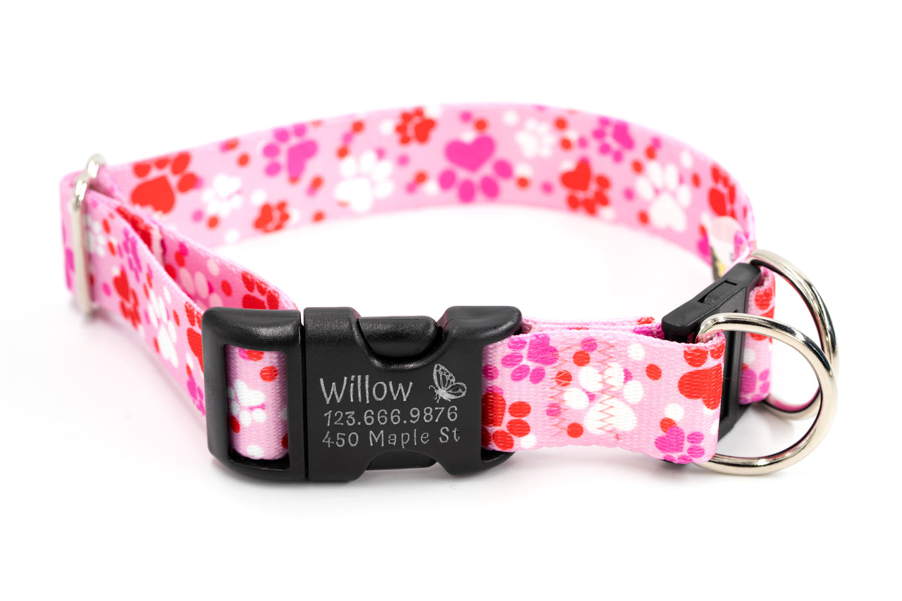 BREAKAWAY Personalized "Puppy Love" Patterned Collar