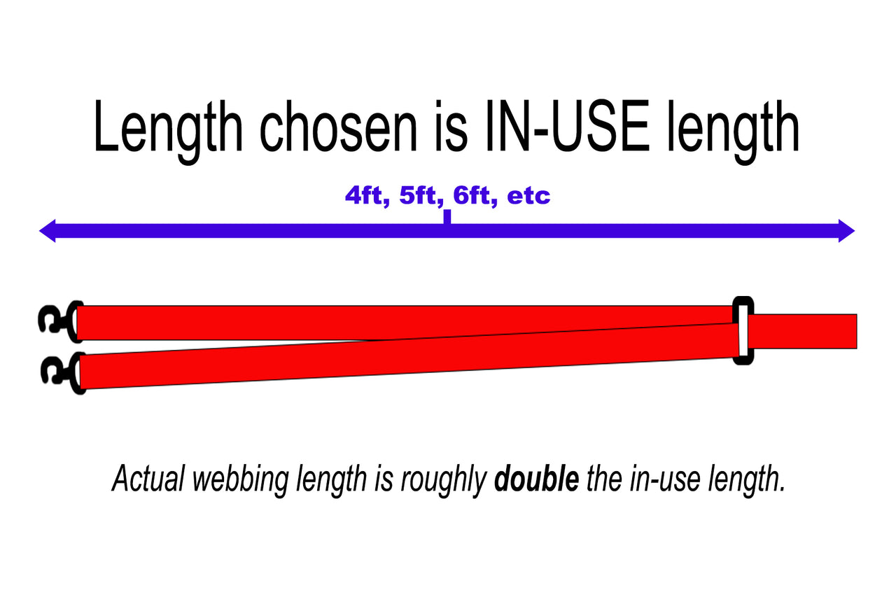 Dual Attach Leash With Sliding Handle | 3 widths, 20 colors