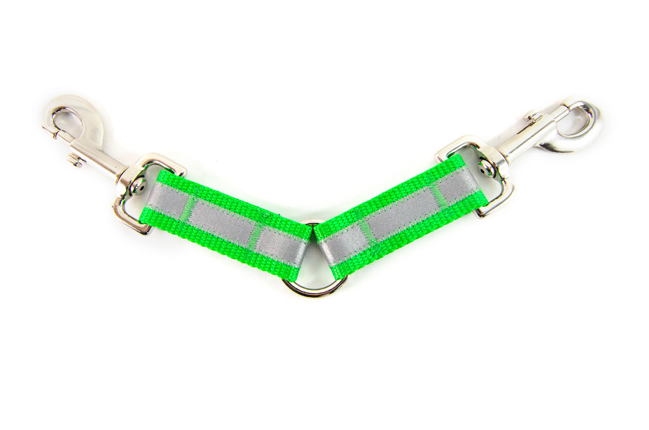 Fixed Leash Couplers, Y-Splitter, Reflective or Solid - Fox Valley Dog Collars