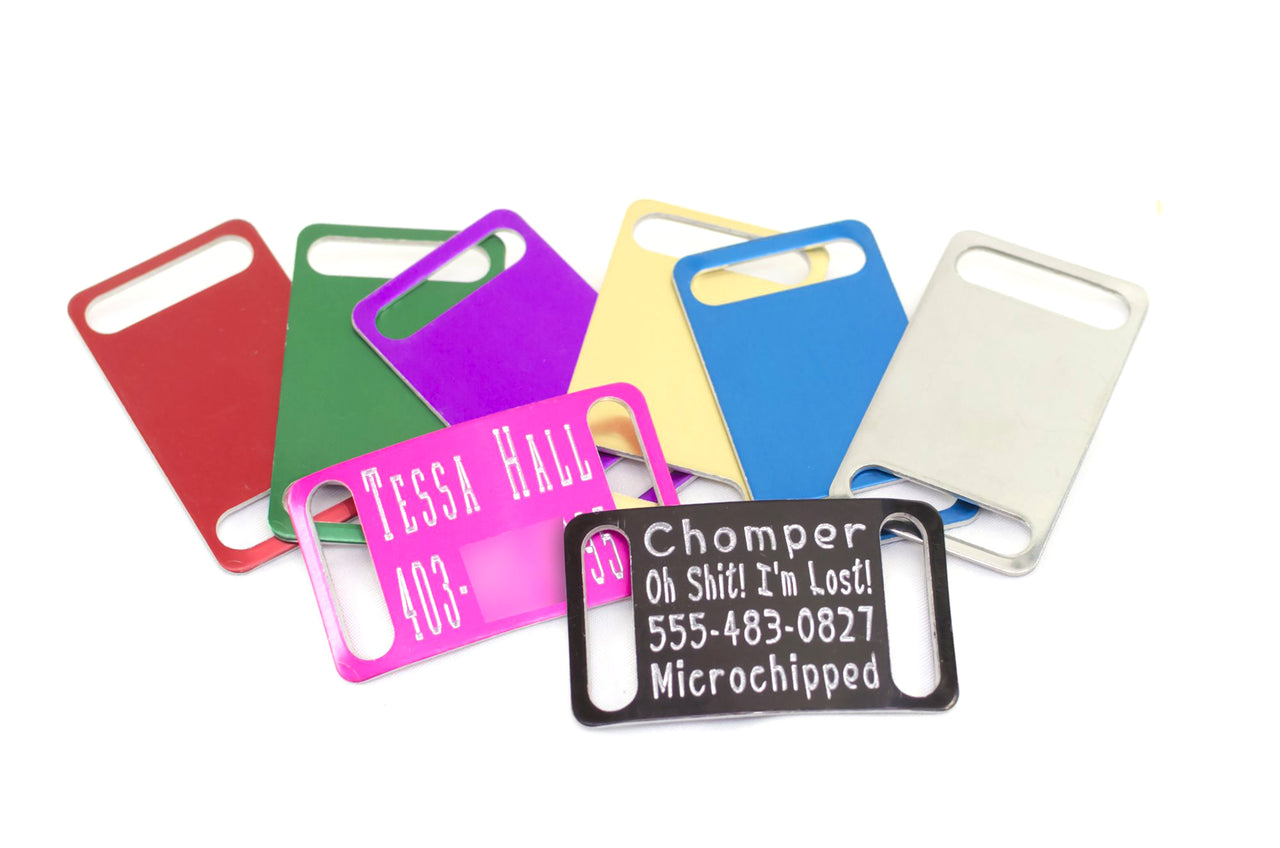 Built-In / Slide-On ID Tag - Fox Valley Pet Wear