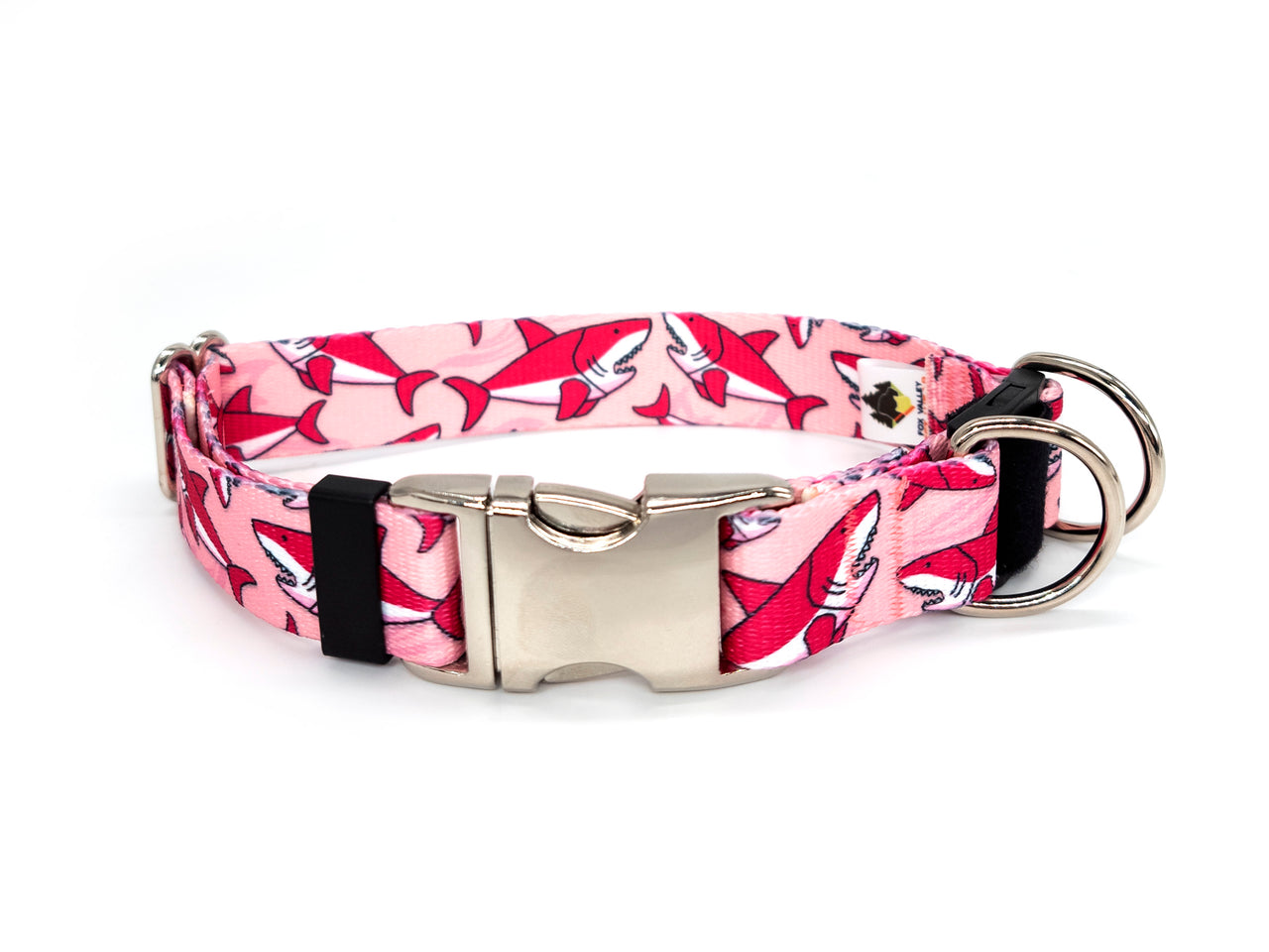 BREAKAWAY Personalized Blue or Pink "Sharks" Patterned Collar