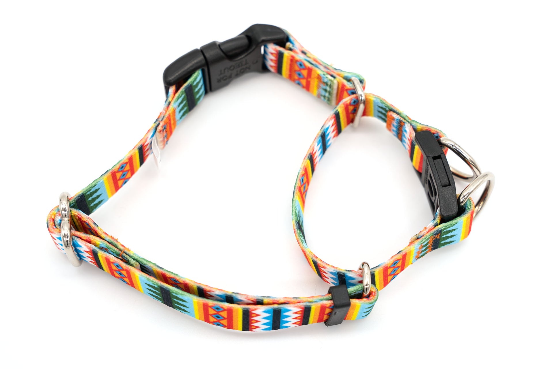 Patterned Webbing SEMI-BREAKAWAY Quick Release Martingale Dog Collar | 20 Prints | 4 widths - Fox Valley Pet Wear