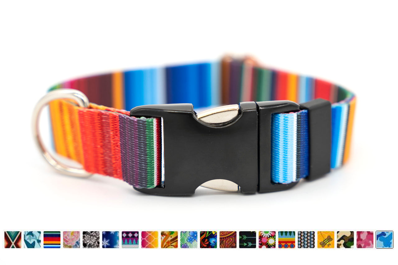 PRINTS - Flat Buckle / Adjustable Side Release Collar | 25 Prints | 4 widths