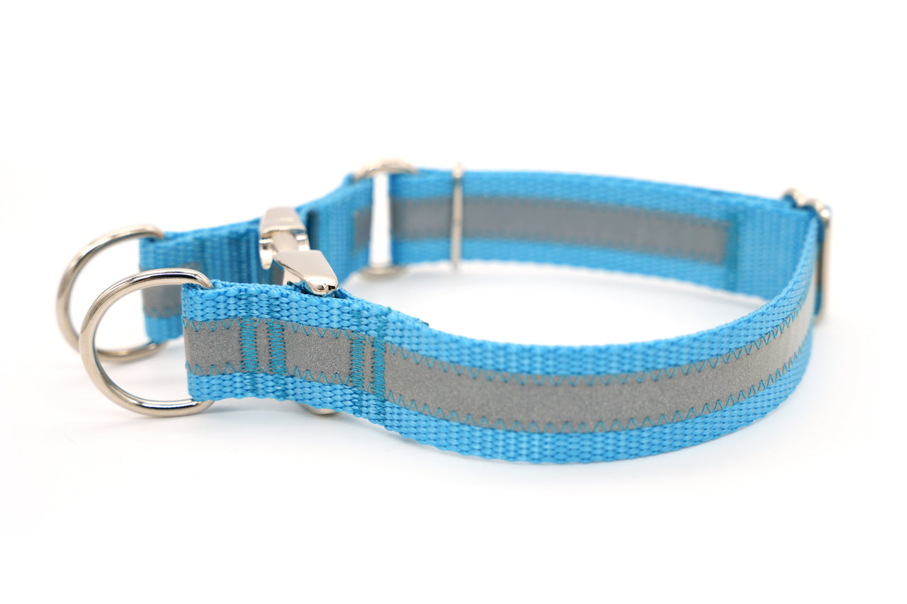 Double D-Ring Flat Buckle Collar | Solid or Reflective | 3 widths!