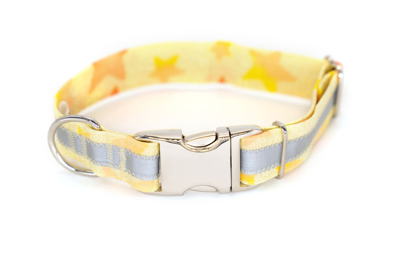 Reflective Shooting Star adjustable dog collar, medium