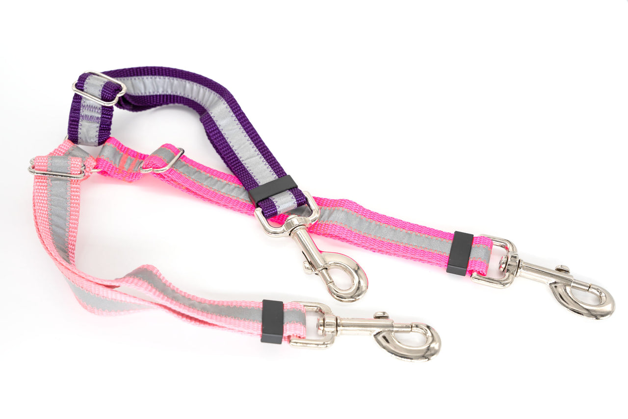 Reflective 3 Way Coupler - walk 3 dogs with one leash!