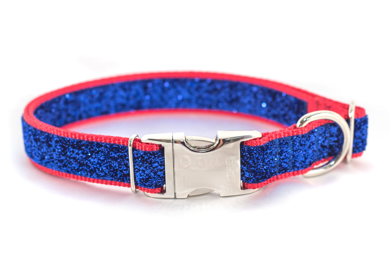 Sparkle & Bling Adjustable Buckle Dog Collar - 1" wide - Fox Valley Pet Wear