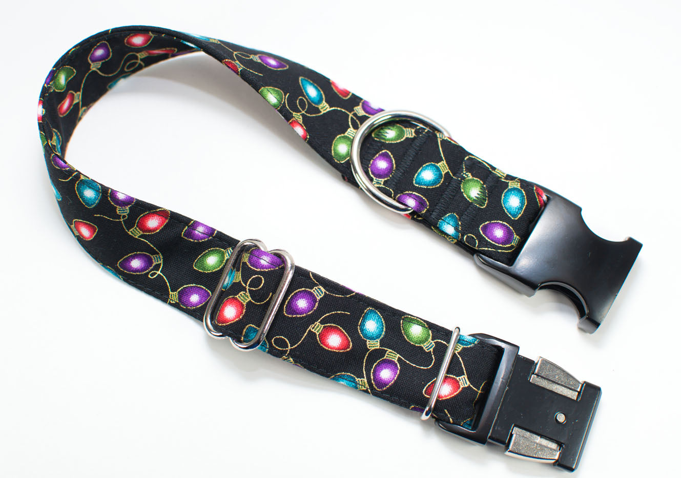 Christmas light sale dog collar