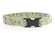 Gone Camping adjustable dog collar, medium - Fox Valley Pet Wear