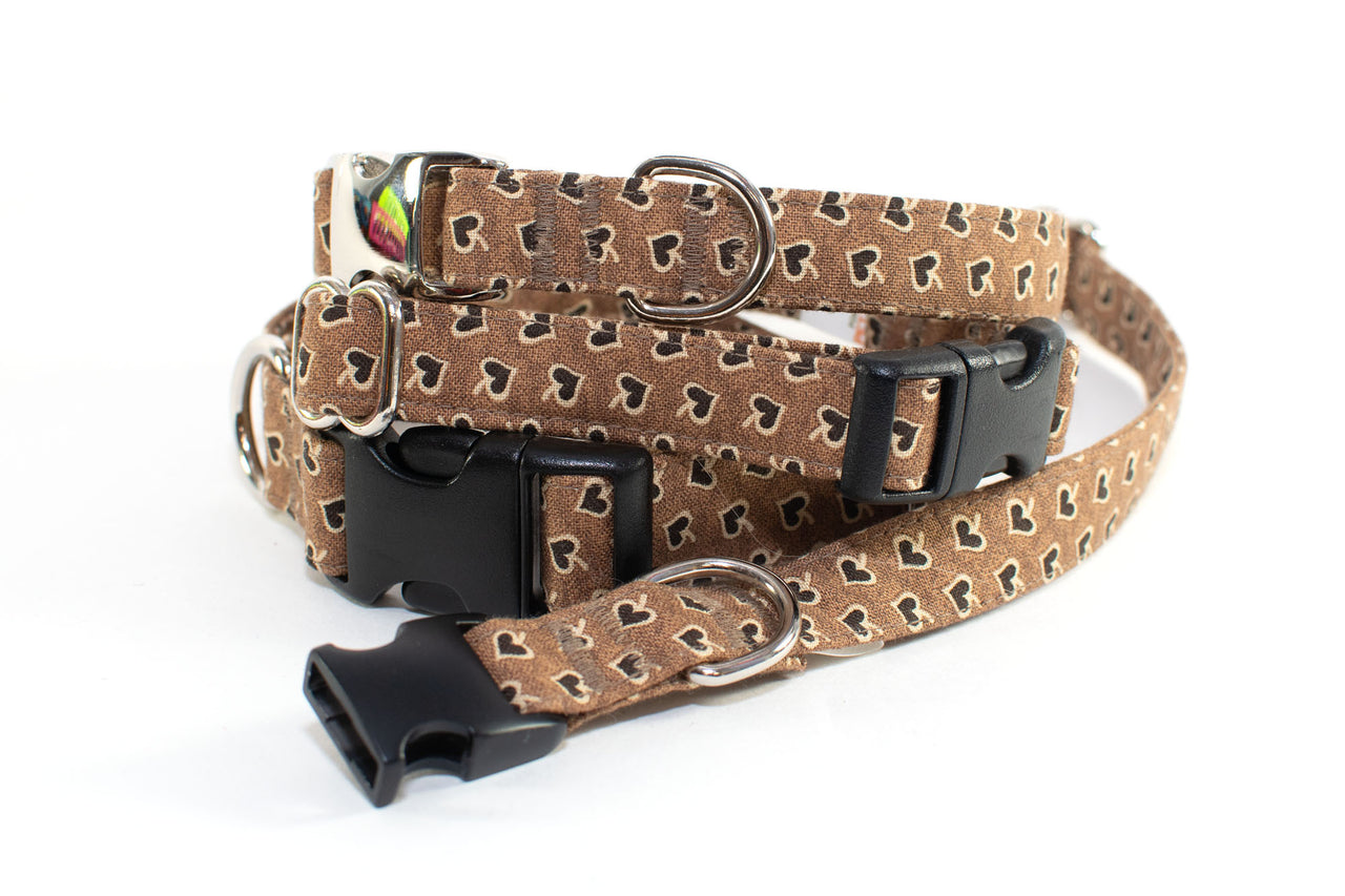 Lovely Spades adjustable dog collar, small - Fox Valley Pet Wear