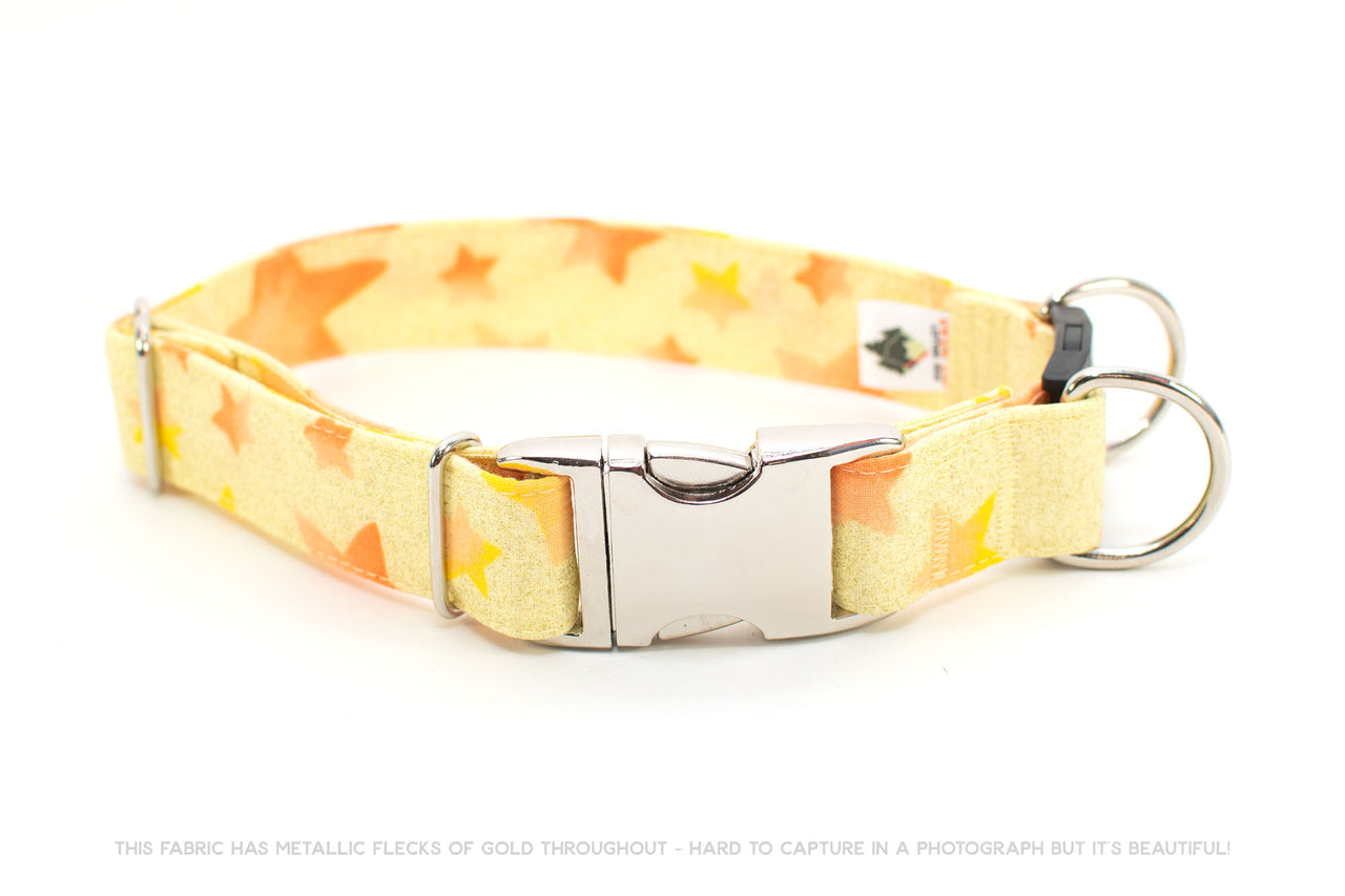 Metallic Stars BreakAway Dog Collar