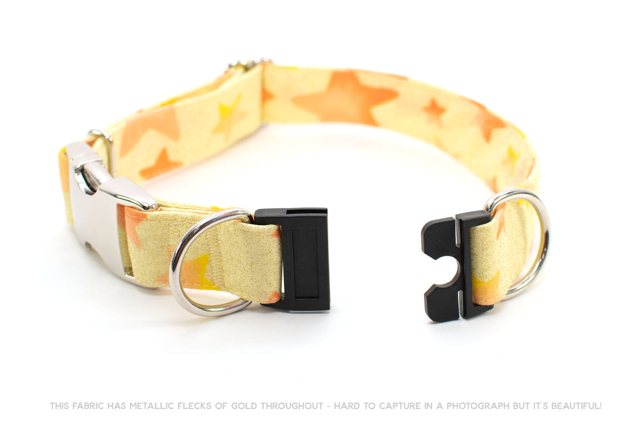 Metallic Stars BreakAway Dog Collar