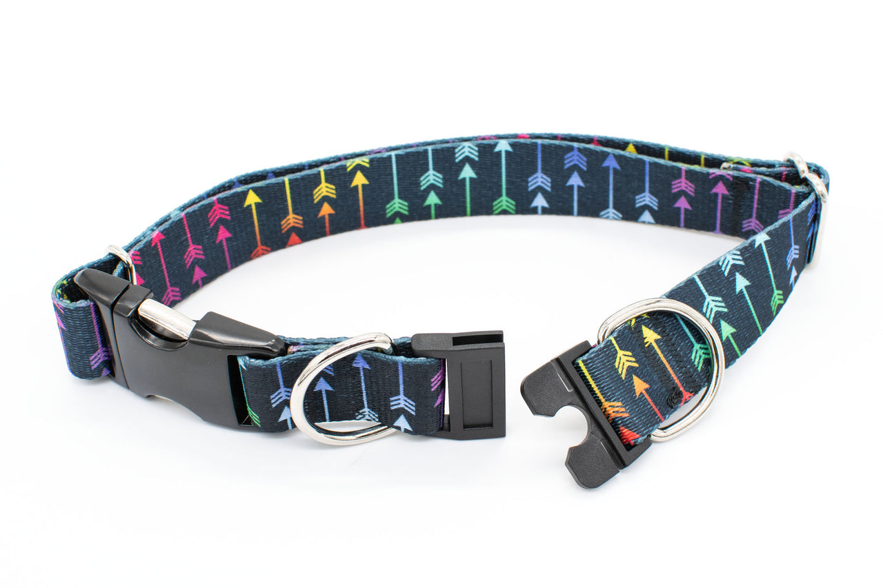BREAKAWAY Personalized "Rainbow Arrows" Dog Collar