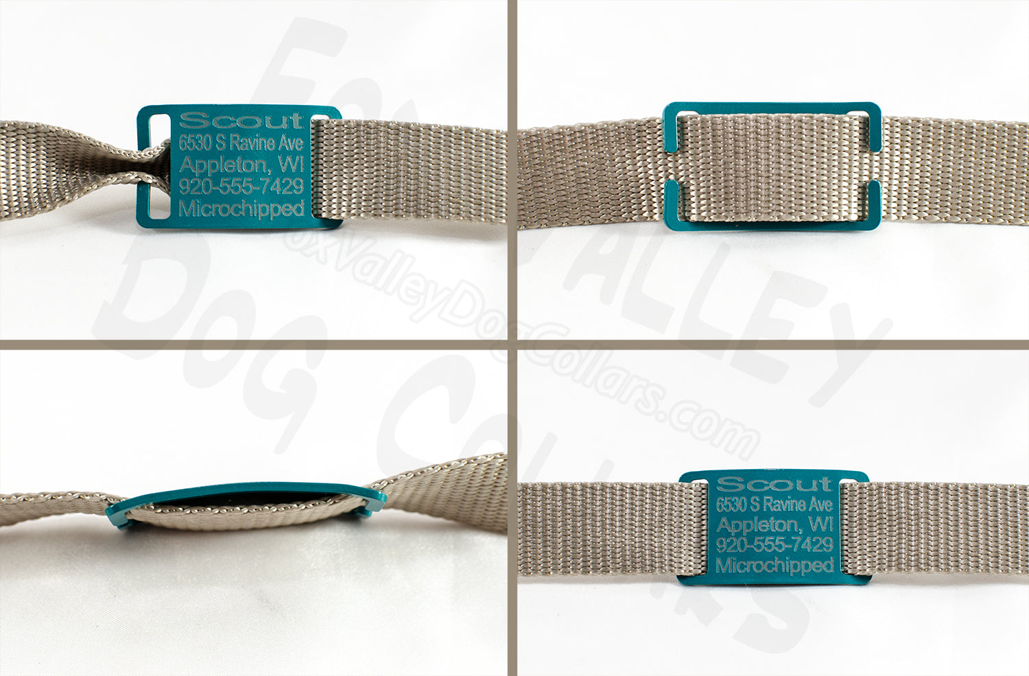 SECONDS QUALITY / Blemished - Jingle-Free Silent ID Tags - Fox Valley Pet Wear