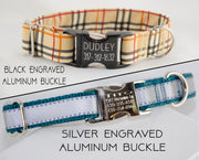 UPGRADE  - Personalized Metal ID Buckle - Fox Valley Dog Collars