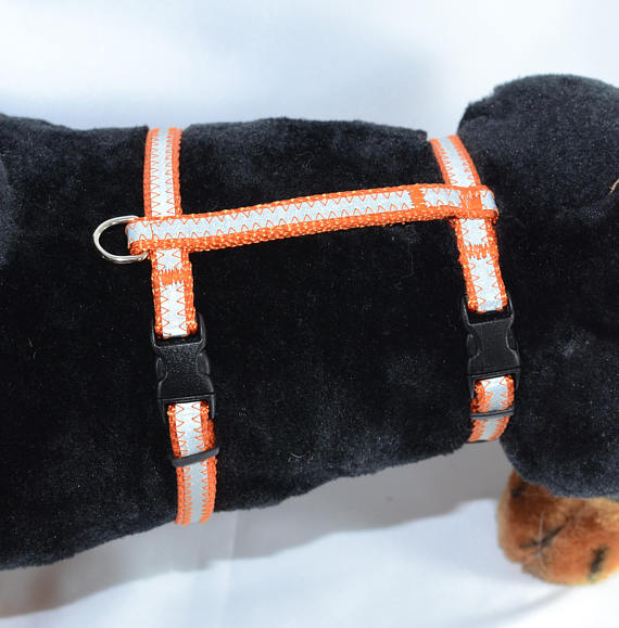 Cat and Small Pet Harness - 3/8" H-style - Reflective - Fox Valley Dog Collars