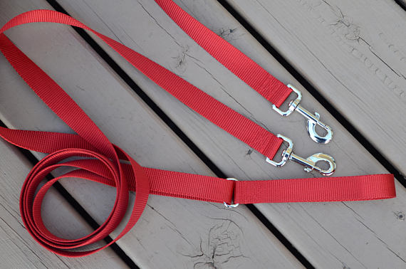 Dual Attach Leash With Sliding Handle - Fox Valley Dog Collars