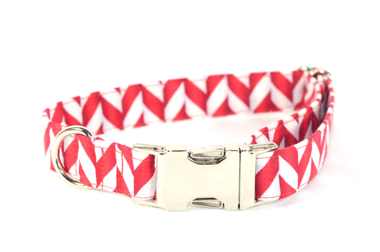 Peppermint Sticks Adjustable Dog Collar - Fox Valley Pet Wear