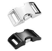 Aluminum Side Release Buckles - black or silver - Fox Valley Dog Collars
