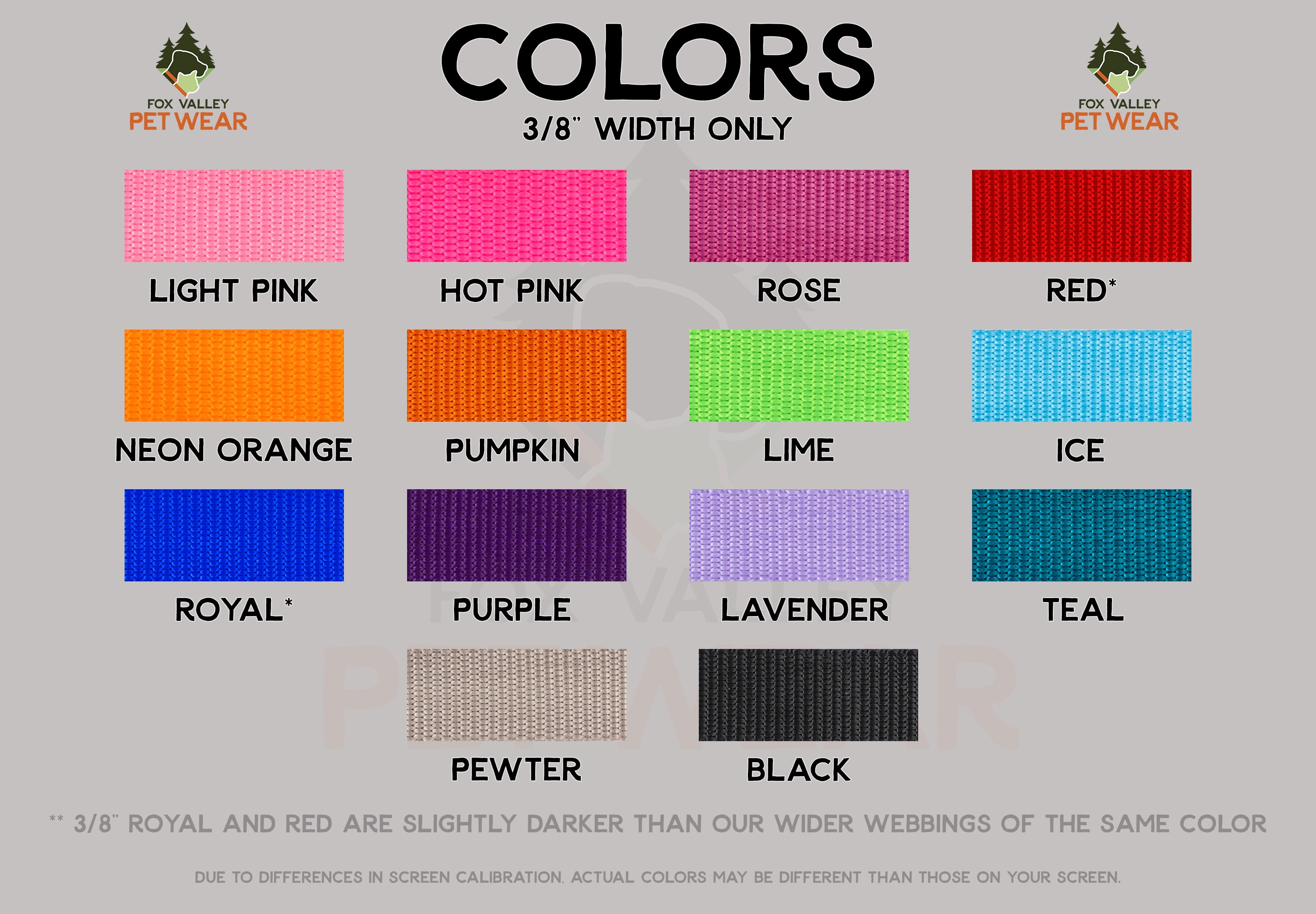 Best webbing best sale for dog collars