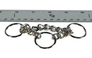 Nickel Plated Martingale Half-Check Chains - Fox Valley Dog Collars